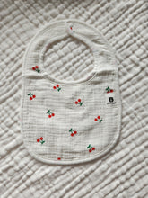 Load image into Gallery viewer, Cherries 100% Cotton Bib (6 Layers)