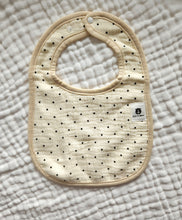 Load image into Gallery viewer, Black Dots 100% Cotton Bib (6 Layers)