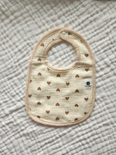 Load image into Gallery viewer, Hearts 100% Cotton Bib (6 Layers)