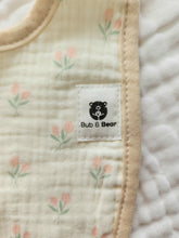 Load image into Gallery viewer, Tulips 100% Cotton Bib (6 Layers)
