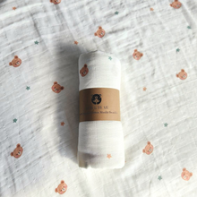 Load image into Gallery viewer, StarBeary Organic Cotton Swaddle Sheet