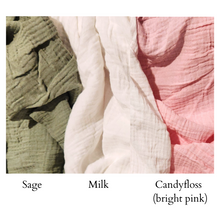 Load image into Gallery viewer, 100% Organic Cotton Gauze Fitted Cot Sheet