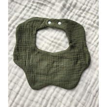Load image into Gallery viewer, Petal Baby Bib - 6-Layer 100% Cotton - Forest