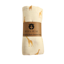 Load image into Gallery viewer, Giraffe Organic Cotton Swaddle Sheet