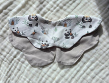 Load image into Gallery viewer, Printed Petal Dribble Bib - 6-Layer Cotton Blend - Panda Grove