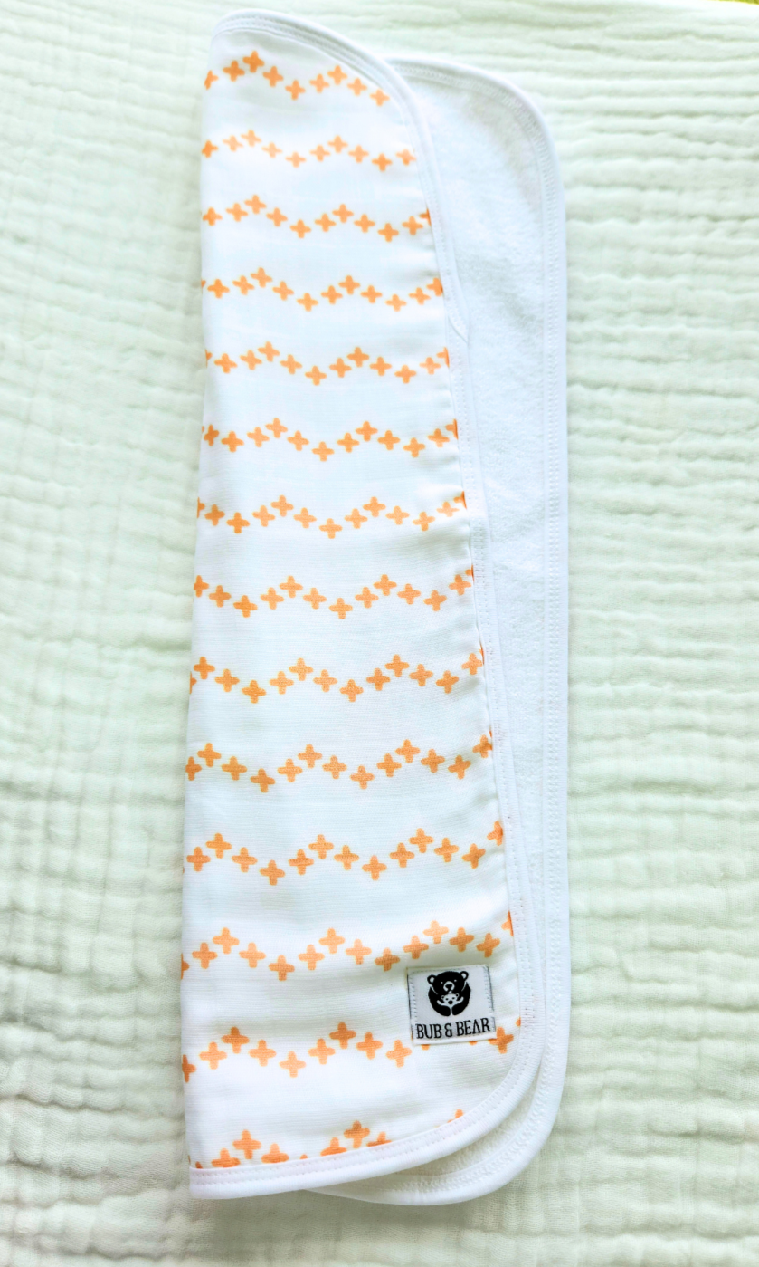 BBLUXE Neutral Cross Burp Cloth