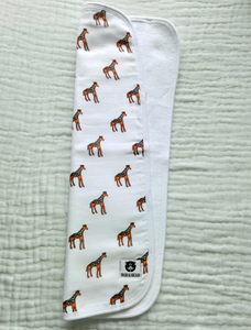 BBLUXE Giraffe Burp Cloth