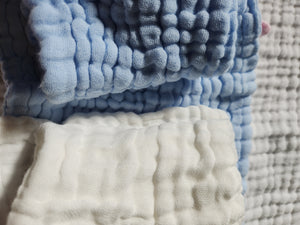 Periwinkle - Cotton Gauze 6-layer Washcloth (2pk)