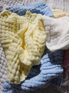 Duckling -Cotton Gauze 6-layer Reusable Wipe/Washcloth (2pk)