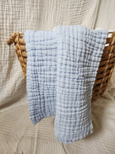 Load image into Gallery viewer, Periwinkle - Premium 6-layer Cotton Gauze Blanket or Towel
