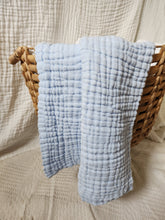Load image into Gallery viewer, Periwinkle 100% Cotton Gauze Blanket &amp; Towel
