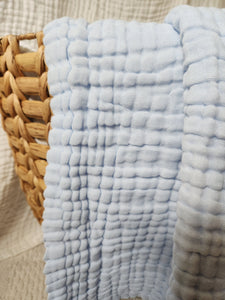 Periwinkle - Premium 6-layer Cotton Gauze Blanket or Towel