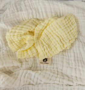 Duckling -Cotton Gauze 6-layer Reusable Wipe/Washcloth (2pk)