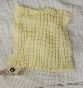 Duckling -Cotton Gauze 6-layer Reusable Wipe/Washcloth (2pk)
