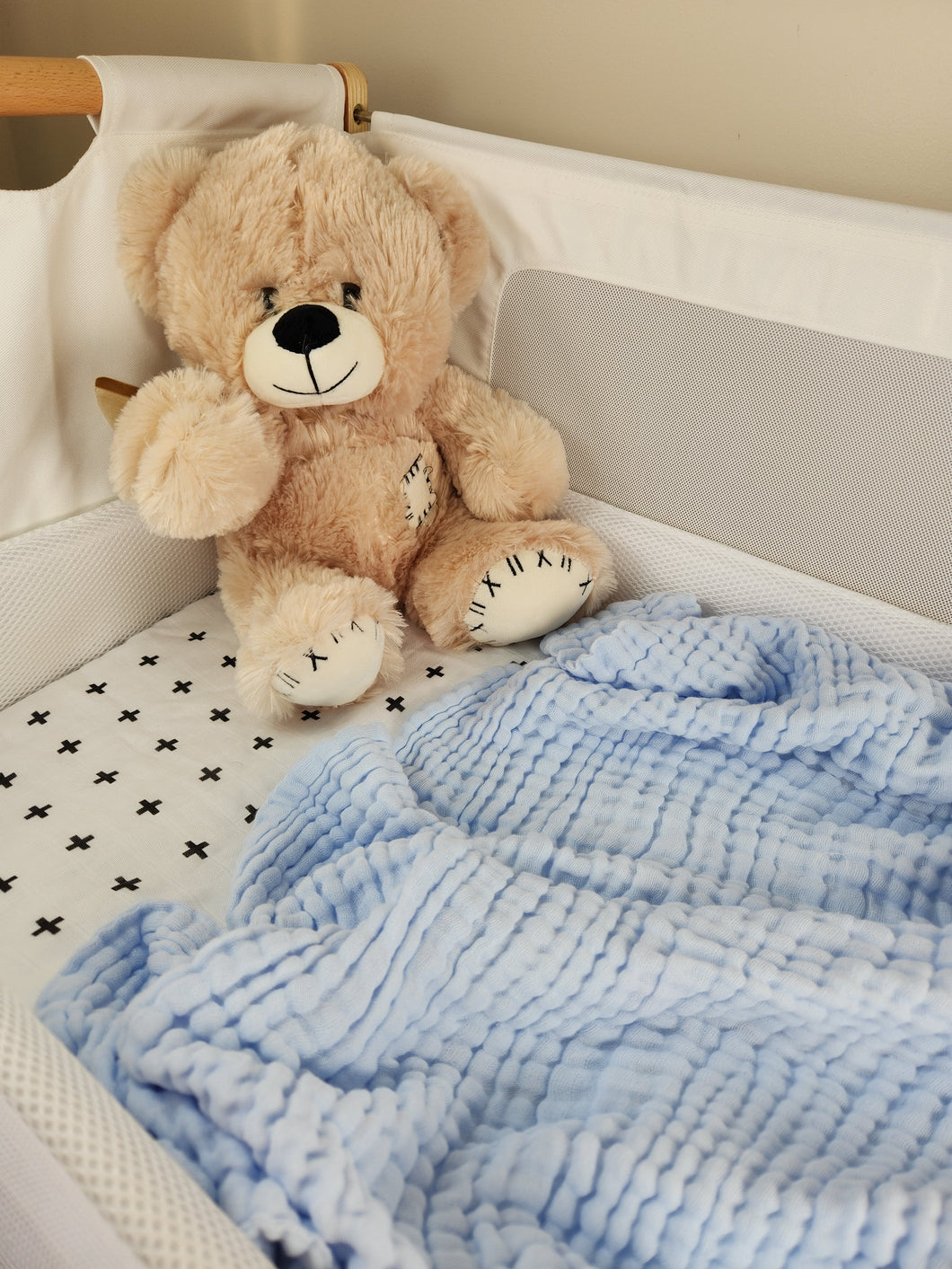 Periwinkle 100% Cotton Gauze Blanket & Towel