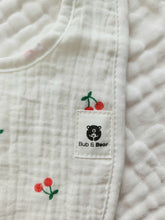 Load image into Gallery viewer, Cherries 100% Cotton Bib (6 Layers)
