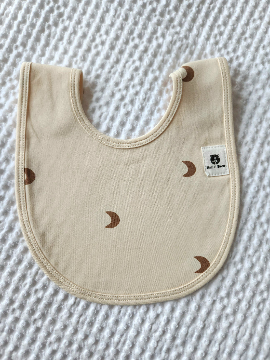 Crescent Moon Cotton Bib (4 Layers)