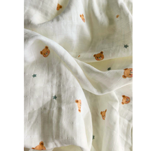 Load image into Gallery viewer, StarBeary Organic Cotton Swaddle Sheet
