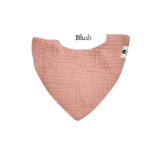 Load image into Gallery viewer, NEW Blush Organic Cotton Muslin Dribble Bib | Newborn Bib
