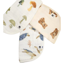 Load image into Gallery viewer, NEW - Cosy Teddies - Bamboo-Cotton Ultrasoft Burp Cloth
