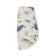 Load image into Gallery viewer, NEW - Turtles - Bamboo-Cotton Ultrasoft Burp Cloth
