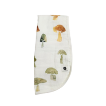 Load image into Gallery viewer, NEW - Mushrooms - Bamboo-Cotton Ultrasoft Burp Cloth
