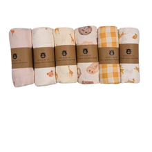 Load image into Gallery viewer, NEW Bunnies Organic Cotton Swaddle Sheet
