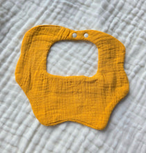 Load image into Gallery viewer, Petal Baby Bib - 6-Layer 100% Cotton - Marigold
