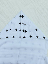 Load image into Gallery viewer, Cross Hooded Muslin Towel
