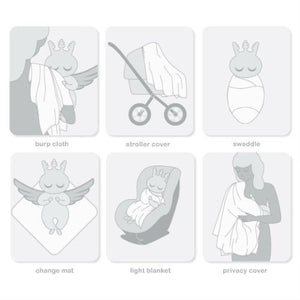 Cross Muslin Swaddle Sheet