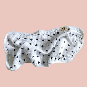 Cross Muslin Burp cloth