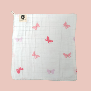 Butterfly Muslin Washcloth (Large)