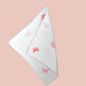 Butterfly Muslin Washcloth (Large)