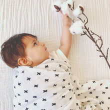 Load image into Gallery viewer, Cross Muslin Swaddle Sheet
